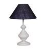 Blue Shade Table Lamp With Metal Base