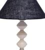 Blue Shade Table Lamp With Metal Base