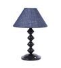 Blue Shade Table Lamp With Metal Base