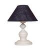 Blue Shade Table Lamp With Metal Base