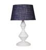 Blue Shade Table Lamp With Metal Base