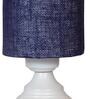 Blue Shade Table Lamp With Metal Base