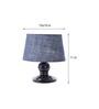 Blue Shade Table Lamp With Metal Base
