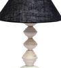 Blue Shade Table Lamp With Metal Base
