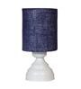 Blue Shade Table Lamp With Metal Base