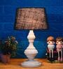 Blue Shade Table Lamp With Metal Base
