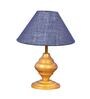 Blue Shade Table Lamp With Metal Base