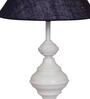 Blue Shade Table Lamp With Metal Base