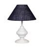 Blue Shade Table Lamp With Metal Base