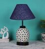 Blue Shade Table Lamp With Shade Table Lamp With Glass Base