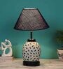 Blue Shade Table Lamp With Shade Table Lamp With Glass Base