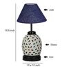 Blue Shade Table Lamp With Shade Table Lamp With Glass Base