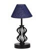 Blue Shade Table Lamp With Shade Table Lamp With Iron Base