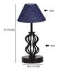 Blue Shade Table Lamp With Shade Table Lamp With Iron Base