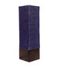 Trapzo Blue Natural Fiber Shade Table Lamp With Wood Base