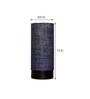 Louise Blue Natural Fiber Shade Table Lamp With Wood Base