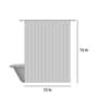Blue Shower Polyester 6 Ft Semisheer Eyelet Shower Curtain