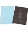 Blue Silicon Passport Holder