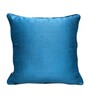 Blue Silk blend Honeycomb Brocade 16x16 inches Cushion Covers (Set of 2)