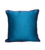 Blue Silk blend Zari Woven Brocade 16x16 inches Cushion Covers (Set of 2)