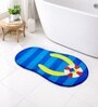 Blue Slipper Rubber 17x88 Inches Anti Skid Floor Mat