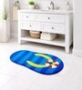 Blue Slipper Rubber 17x88 Inches Anti Skid Floor Mat