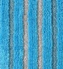 Blue Geometric Microfiber 23x16 Inches AntiSkid Bath Mat