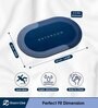 Blue Slogan Rubber 24x16 Inches AntiSkid Bath Mats (Pack of 2)
