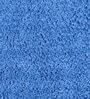 Blue Solid 100% Polyester AntiSkid Bathmat