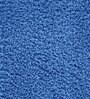 Blue Solid 100% Polyester AntiSkid Bathmat
