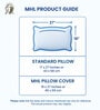 Blue Solid 144 TC 100 % Cotton Double Size Bedsheet With 2 Pillow Covers