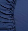 Blue Solid 144 TC 100% Cotton  Double Bedsheet with 2 Pillow Covers