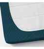 Blue Solid 144 TC Cotton King Fitted Bedsheet Bedsheet 2 Pillow Shades Collection