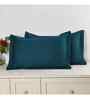 Blue Solid 144 TC Cotton King Sized Bedsheet Bedsheet 2 Pillow Shades Collection