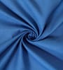 Blue Solid 150 TC Microfiber Queen Sized Double Bedsheet with 2 Pillow Covers