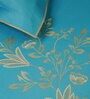 Blue Floral 180 TC 100% Cotton King Sized Bed Sheets with 2 Pillow Covers