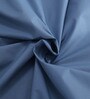 Blue Solid 200 TC Cotton King Sized Bed Sheets with 2 Pillow Covers
