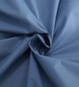 Blue Solid 200 TC Cotton King Sized Bed Sheets with 2 Pillow Covers