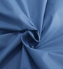 Blue Solid 200 TC Cotton Single Bedsheet With 1 Pillow Cover