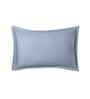 Blue Solid 300 TC Cotton 2 Pillow Sham Set