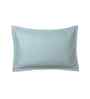 Blue Solid 300 TC Cotton 2 Pillow Sham Set