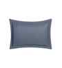 Blue Solid 300 TC Cotton 2 Pillow Sham Set