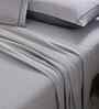Blue Solid 300 TC Cotton King Size Bed Sheet with 2 Pillow Covers 24 Collection