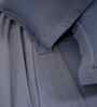 Blue Solid 300 TC Cotton King Size Bed Sheet with 2 Pillow Covers 24 Collection