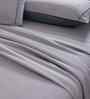 Blue Solid 300 TC Cotton King Size Bed Sheet with 2 Pillow Covers 24 Collection