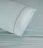 Blue Solid 300 TC Cotton Single Bed Sheet with 1 Pillow Cover 24 Collection
