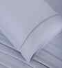 Blue Solid 300 TC Cotton Single Bed Sheet with 1 Pillow Cover 24 Collection