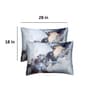 Blue Solid 400 TC Satin Set of 2 Pillow Covers