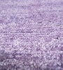 Blue Solid Bamboo Silk 6 ft X 9 ft Hand Woven Carpet