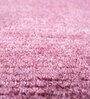 Blue Solid Bamboo Silk 6 ft X 9 ft Hand Woven Carpet